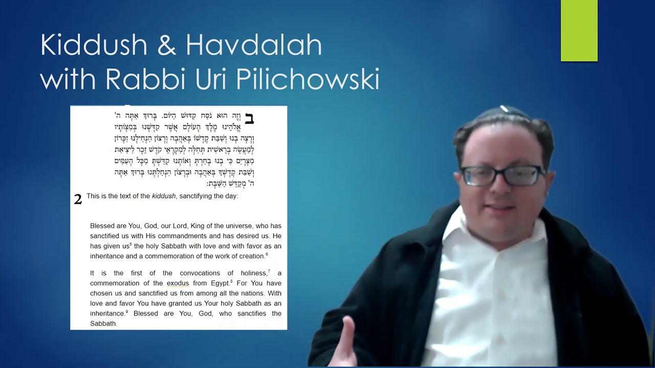 Kiddush and Havdalah 2 YouTube