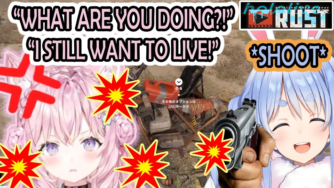 Koyori Gets Terrorized By Pekora On Their First Meeting In holoRUST