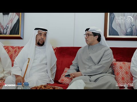 منصور بن زايد يعزي في وفاة والدة فارس خلف المزروعي