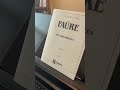 another new piano piece to learn! #pianoshorts #pianomusic #shorts #collegepiano #faure #newmusic