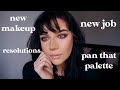 NEW JOB, PAN THAT PALETTE &amp; WHAT MAKEUP I GOT FOR CHRISTMAS | GRWM