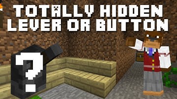 Minecraft Tutorial - Totally Hidden Lever or Button ! ! ! (Fixed As Of 1.9)