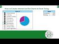 How to Create Interactive Pie Chart in Excel Today.