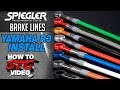 How to install Spiegler Brake Lines on a 15-17 Yamaha YZF-R3 from SportbikeTrackGear.com