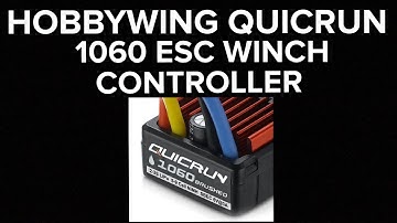 Hobbywing 1060esc as a Winch Controller Mod