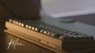 ASMR - Georgia rain and a marbly keyboard