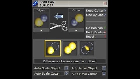 MATRIX WITH TOUCHE/CUTTERS/BOOLEAN BUILDER