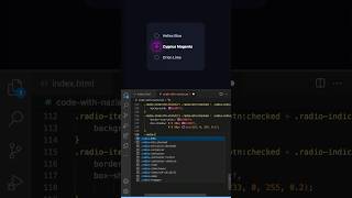 Css Animated Radio Button UI | Pure CSS #shorts  #coding #frontendcourse #cssanimation #csstutorial