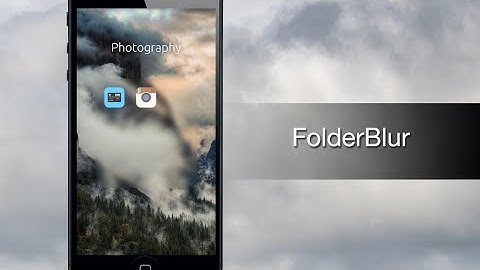 FolderBlur gives you many different folder themes - iPhone Hacks