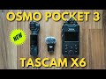 New dji osmo pocket 3  tascam x6 test all you need for light travel