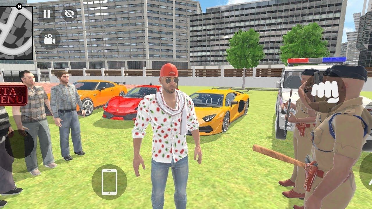 indian🇮🇳 Porsche #yellow #attack in #indain #car🚖 theft auto simlutor gems 