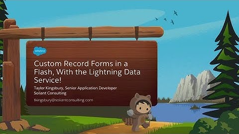 Custom Record Forms in a Flash, With the Lighting Data Service