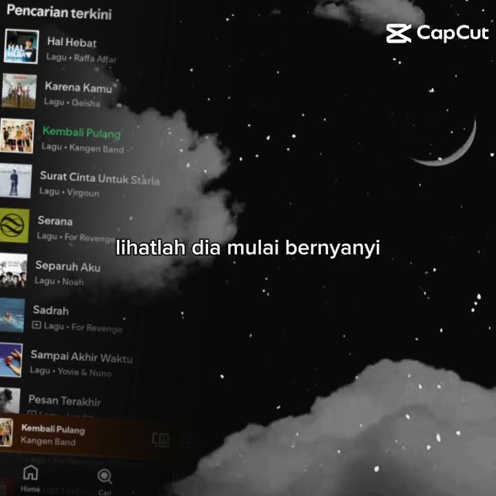 lirik kembali pulang