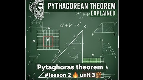Pythagoras theorem #lesson 2 🔥 unit 3 💯 MATH PREP 2💯ماث ثانيه اعدادي 2026 حل كتاب المدرسه ماث 🎉