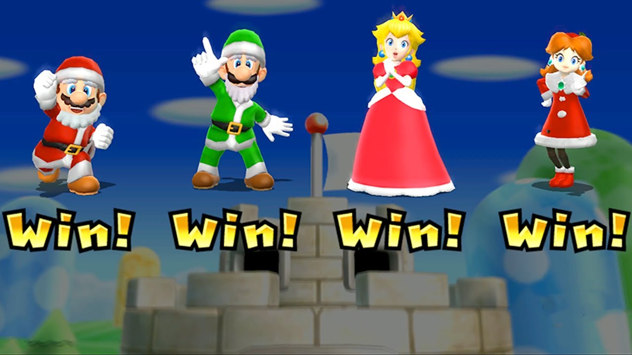 【マリオパーティ9】マリオVsルイージVsピーチVsデイジー(COM最強 たつじん)