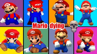 Evolution of Super Mario Dying Losing in Mario Party Games (1998-2024)