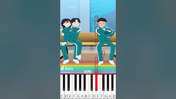 Player 333 x Player 222 x Player 456 Fail in Love | Squid Game (@fash) - Octave Piano Tutorial