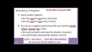 STARTER TOEIC   UNIT 5  NEGATION - PARALLEL  CÔ THỦY TÍM