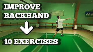 Badminton: BACKHAND TRAINING  10 EXERCISES to Improve Your Backhand