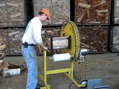 TWISTER Firewood Wrapper - Mountain Firewood Kilns - YouTube