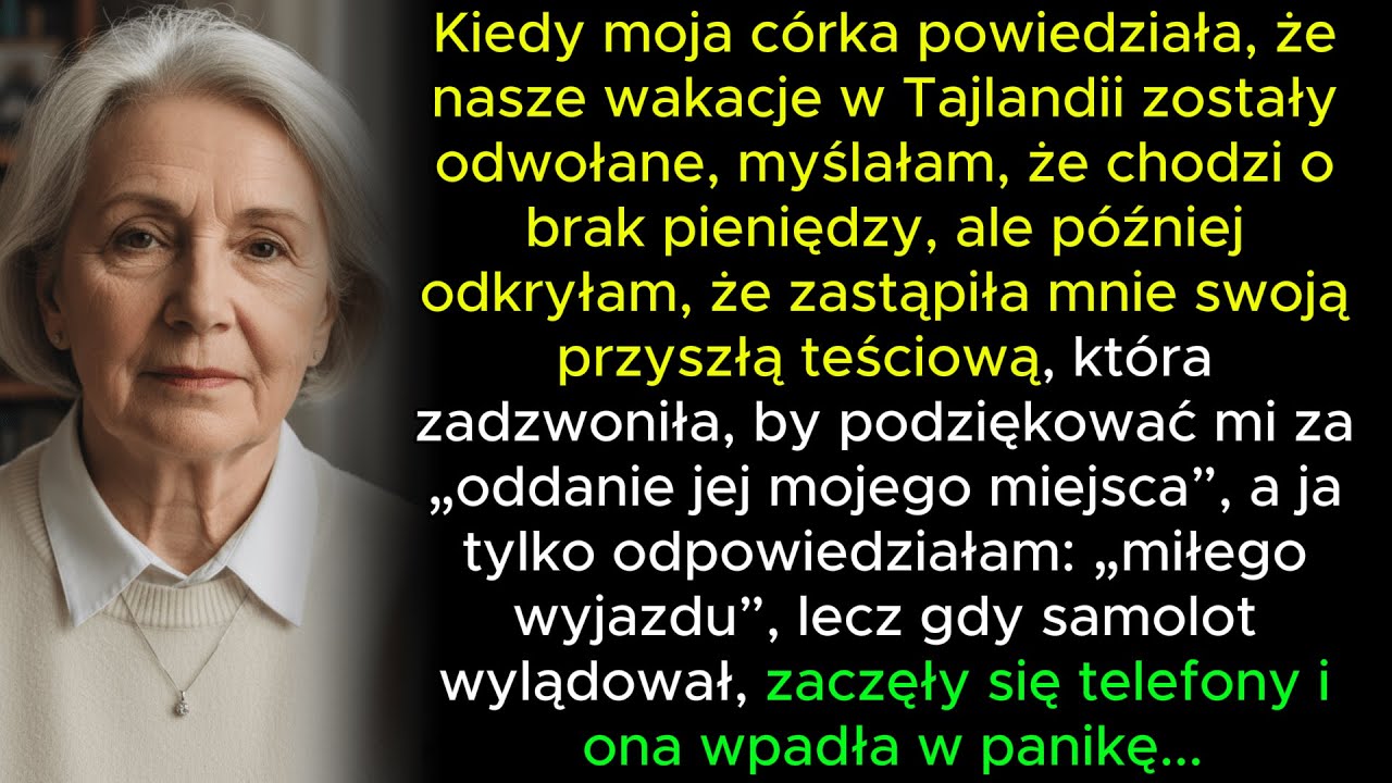 Był wtorek, gdy moja córka zadzwoniła, by odwołać nasze wymarzone wakacje w Tajlandii. Uwierzyłam w wymówkę o pracy i pieniądzach. Dwa dni później jej przyszła teściowa zadzwoniła do mnie z...
