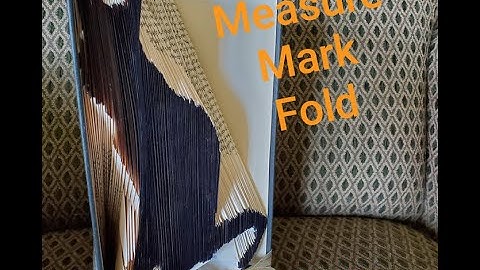 Book Folding Technique - How to Measure, Mark & Fold (MMF) Book Folding