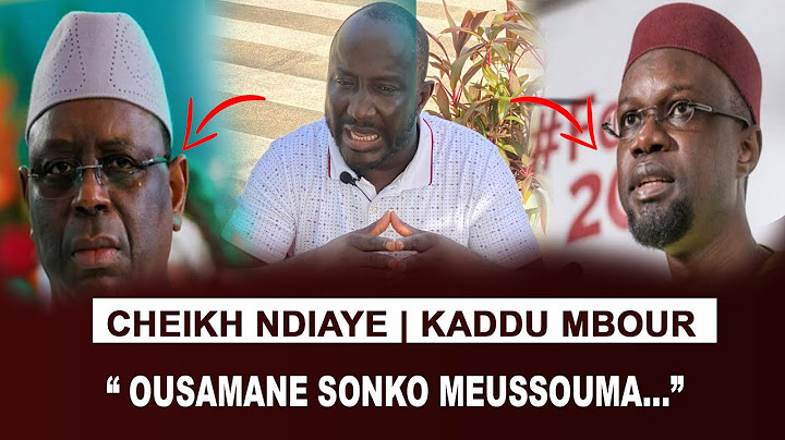 Cheikh Ndiaye: Sa relation avec Ousmane Sonko, Macky Sall " Meussouma..."