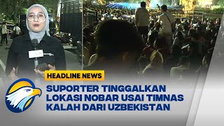 Timnas Kalah, Suporter Tinggalkan Lokasi Nobar di Balaikota Surabaya