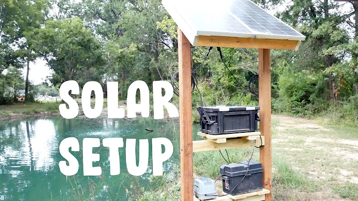 .6 Acre Solar Aerator Setup