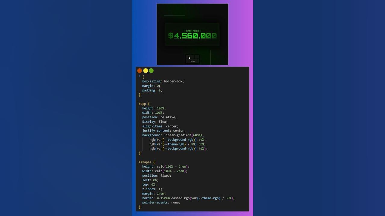 Prize Counter Using HTML CSS #html - YouTube