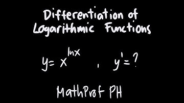 Differentiation of Logarithmic Functions Differential Calculus Feliciano and Uy Part 7