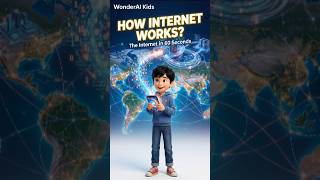 How Does the Internet Work? #InternetExplained #ScienceForKids #TechForKids #YouTubeShorts