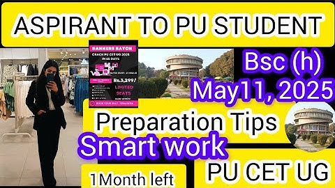How to prepare for PU CET UG( Enterance of P.U.) Syllabus for PU CET UG (-ve Marking Concept) #pucet