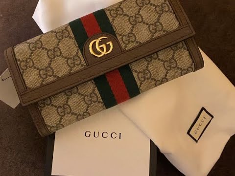 GUCCI || Ophidia GG Continental Wallet Unboxing - YouTube