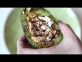 Avocado with goat cheese, balsamic vinegar and black pepper: How to eat an avocado, part 4