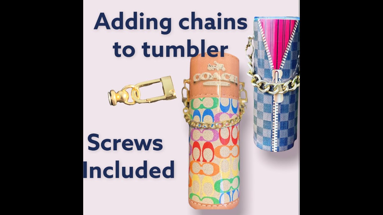 Sublimation: COACH Purse Tumbler Tutorial with Epoxy 