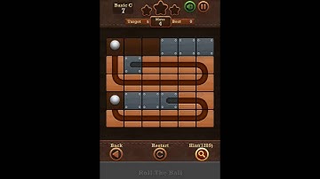 Roll The Ball Slide Puzzle 2 - Moves Basic C Level 7 Walkthrough