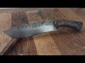 Forging A Bowie Knife from leaf spring