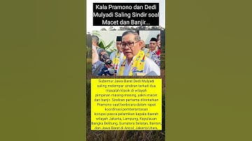 Kala Pramono dan Dedi Mulyadi Saling Sindir soal Macet dan Banjir...
