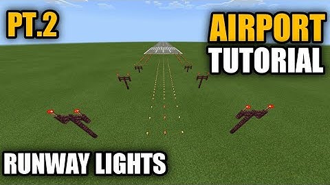 How To Build an Airport in Minecraft - Pt. 2 - Runway Lights