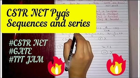 NET 2019 QUESTION FROM SEQUENCE & SERIES |NET /GATE/IIT Jam Mathematics