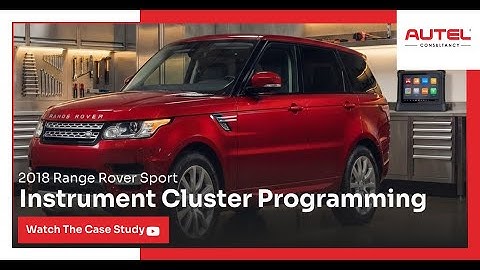 How to Program a 2018 Range Rover Sport Instrument Cluster
