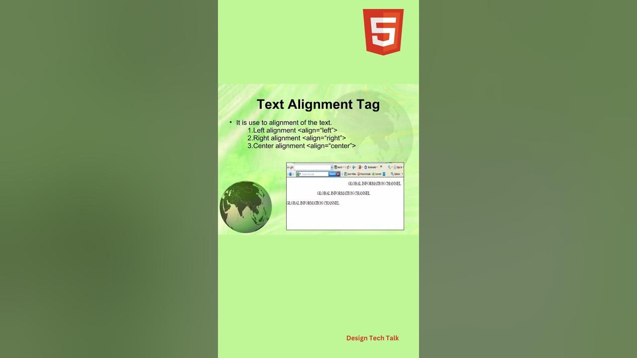 Html tutorial for beginners text alignment tags shorts trending