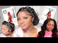 CHRISTMAS GLAM GRWM *for photoshoot* | HAIR + MAKEUP + OUTFIT | Hermosa Hair | Vlogmas Day 2