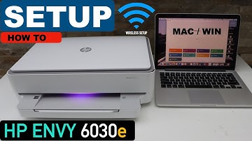 HP Envy 6030e Setup Using MacBook / Windows Laptop With HP Smart App.