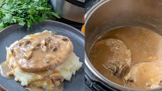 Instant Pot Pork Chops with Mushroom Gravy