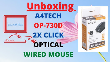 A4TECH OP-730D 2X CLICK OPTICAL WIRED MOUSE Unboxing  in Bangla