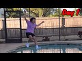 Jumping Into A Pool Until Roblox Is Back - Day 1