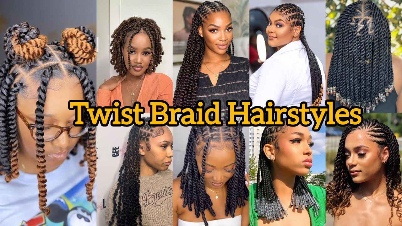 Best Protective Passion Twist Hairstyles | Ponytail Braids for Black ...