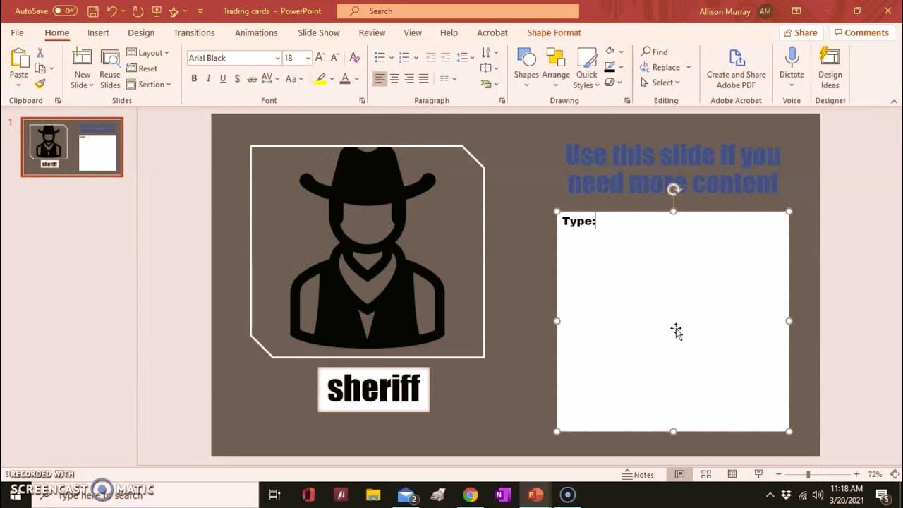 how to make trading cards on powerpoint! YouTube